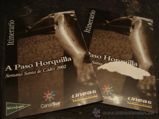 Libros de segunda mano: dos itinerarios de semana santa cadiz, 2002 a paso horquilla
