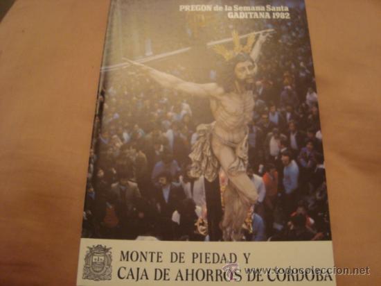 Libros de segunda mano: pregon, semana santa cadiz, 1982