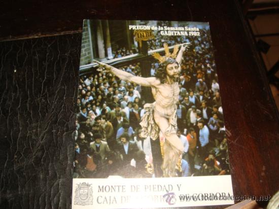 Libros de segunda mano: pregon semana santa 1982 cadiz cordoba