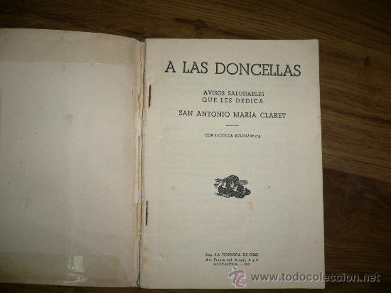 Libros de segunda mano: A LAS DONCELLAS. SAN ANTONIO MA. CLARET - Foto 3