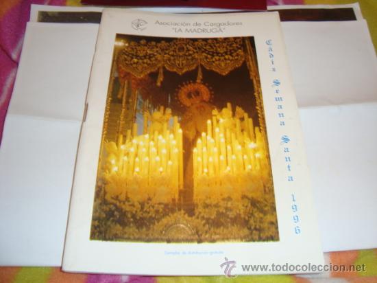 Libros de segunda mano: asociacion de cargadores , la madruga, cadiz semana santa 1996