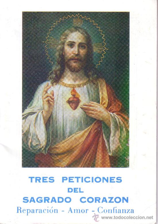 Libros de segunda mano: TRES PETICIONES DEL SAGRADO CORAZON - REPARACION - AMOR - CONFIANZA - 1958