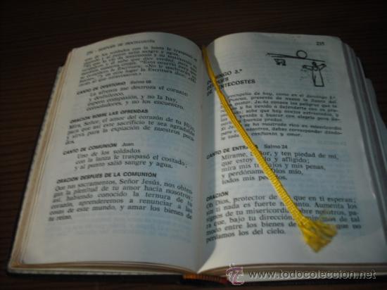 Libros de segunda mano: MISAL REGINA  CON TAPAS EN PIEL NEGRO - Foto 3