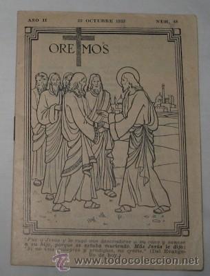Libros de segunda mano: OREMOS A&Ntilde;O II N&ordm; 48, DE 1933 - Foto 1