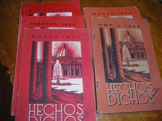 Libros de segunda mano: HECHOS Y DICHOS. 1942 Y 1944. - Foto 1