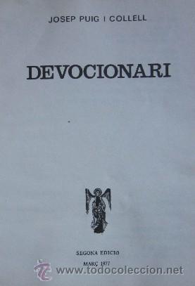 Libros de segunda mano: DEVOCIONARI - Foto 3