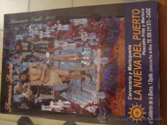 Libros de segunda mano: librito semana santa , itinerario cadiz 2011 ,