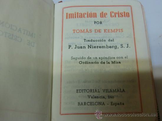 Libros de segunda mano: Librito en piel. Imitaci&oacute;n de Cristo - Foto 3