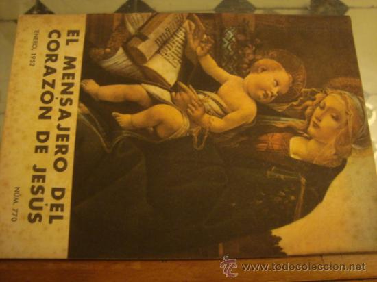Libros de segunda mano: EL  MENSAJERO DEL CORAZON DE JESUS, MIRAR EN TIENDA A&Ntilde;OS 30 40 50 60