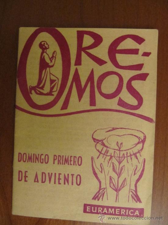 Libros de segunda mano: Oremos. Domingo primero de Adviento - Foto 1