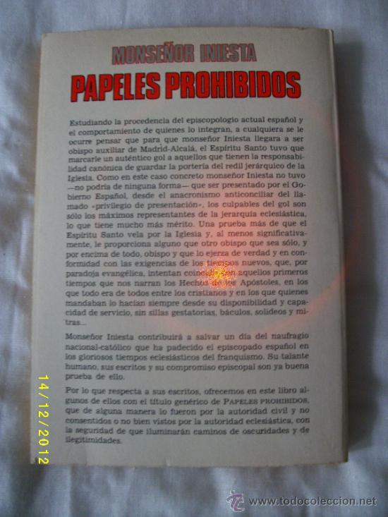 Libros de segunda mano: PAPELES PROHIBIDOS - Foto 2