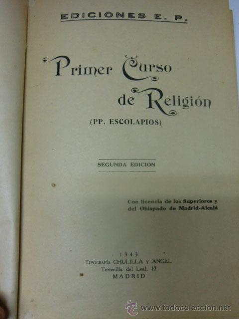 Libros de segunda mano: Primer curso de religi&oacute;n. (PP esolarios) Ediciones E.P. - Foto 3