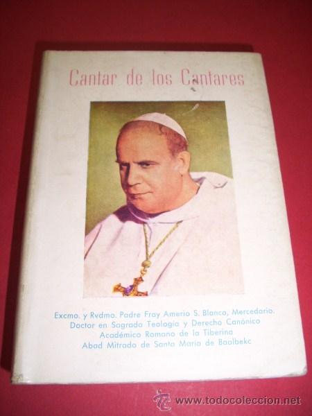 Libros de segunda mano: SANCHO BLANCO, Amerio - Cantar de los Cantares - Foto 1