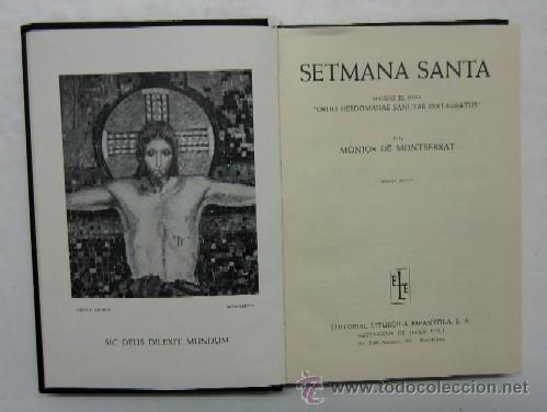 Libros de segunda mano: SETMANA SANTA - MONJOS DE MONTSERRAT - Foto 2