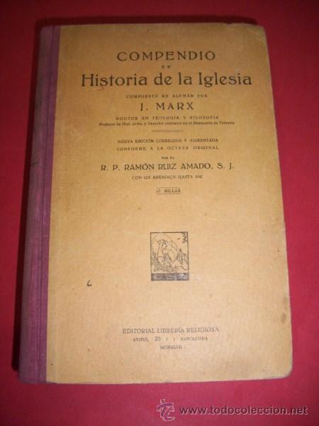 Libros de segunda mano: MARX, J. Compendio de historia de la Iglesia - Foto 1