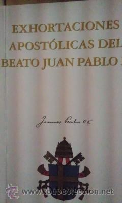Libros de segunda mano: EXHORTACIONES APOST&Oacute;LICAS DEL BEATO JUAN PABLO II y la Evangelii nuntiandi de Pablo VI (Madrid,