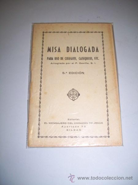 Libros de segunda mano: MISA dialogada para uso de colegios, catequesis, etc. - Foto 1