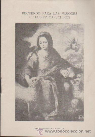 Gebrauchte B&uuml;cher: La Divina Pastora. Recuerdo para las Misiones de los PP. Capuchinos. (14x10) 12 pp.