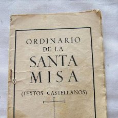 Libros de segunda mano: ORDINARIO DE LA MISA 1964 MUNDO CRISTIANO. Lote 37412122