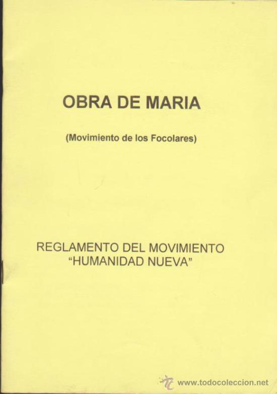 Libri di seconda mano: Obra de Mar&iacute;a. Movimiento de los Focolares. Lote de 3 ejemplares.