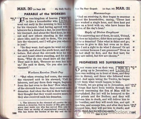 Libros de segunda mano: MY DAILY READING from the FOUR GOSPELS and the NEW TESTAMENT.
