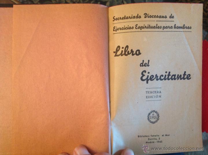 Libros de segunda mano: Libro del ejercitante, tercera edici&oacute;n, Madrid, 1945 - Foto 1