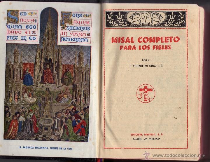 Libros de segunda mano: MISAL COMPLETO editado en 1958 - Foto 4