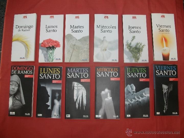 Libros de segunda mano: COLECCI&Oacute;N RUMBO A M&Aacute;LAGA 12 LIBROS DE LA SEMANA SANTA DE M&Aacute;LAGA