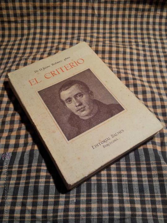 Libros de segunda mano: EL CRITERIO Dr. D. Jaime Balmes - Foto 1