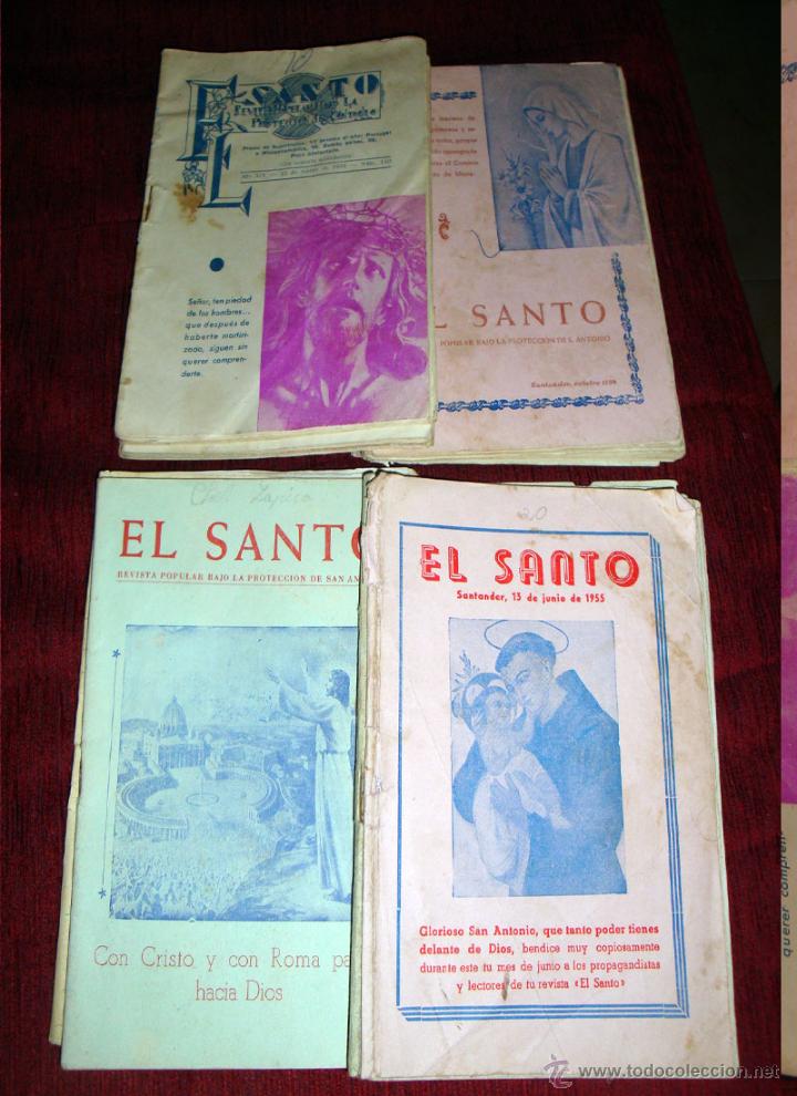Libros de segunda mano: El Santo revista popular de San Antonio 15 boletines 1954-55-55-56 y 57