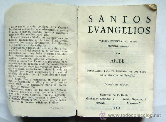 Libros de segunda mano: Santos Evangelios 1963 - Foto 2