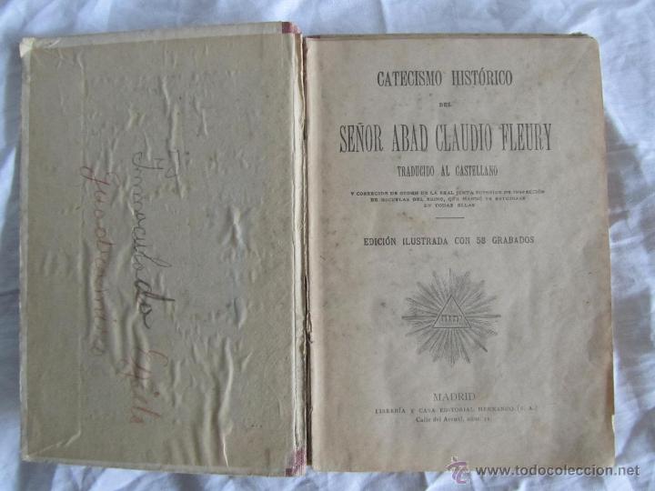 Libros de segunda mano: Catecismo hist&oacute;rico El Fleury, Editorial Hernando Madrid - Foto 3