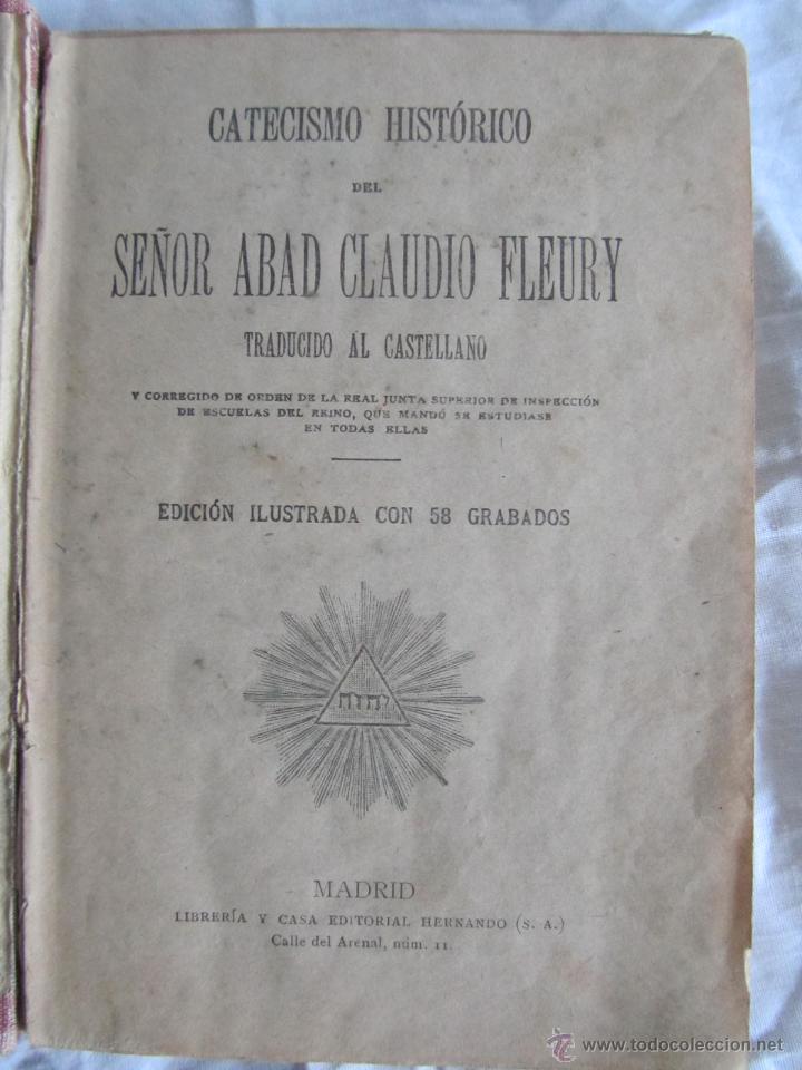 Libros de segunda mano: Catecismo hist&oacute;rico El Fleury, Editorial Hernando Madrid - Foto 4