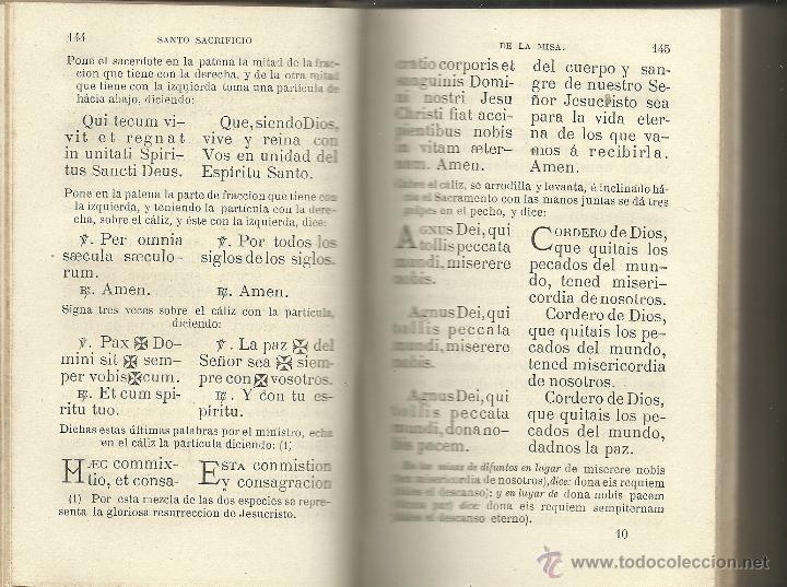 Libros de segunda mano: EUCOLOGIO ROMANO - DEVOCIONARIO COMPLETO - 1879 - Foto 4