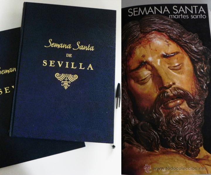 Libros de segunda mano: SEMANA SANTA D&Iacute;A A D. SEVILLA CAJA SAN FERNANDO LOTE DE LIBROS RELIGI&Oacute;N CRISTIANA GREMIO FOTOS LIBRO