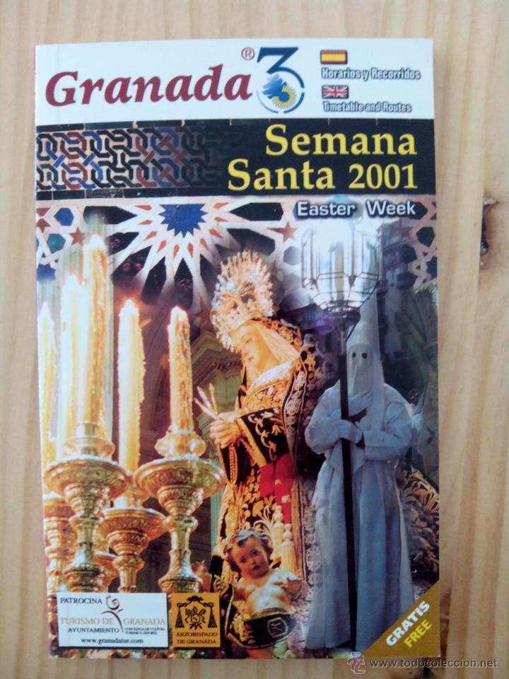 Libros de segunda mano: Programa Semana Santa Granada 2001. Arzobispado de Granada - Foto 1