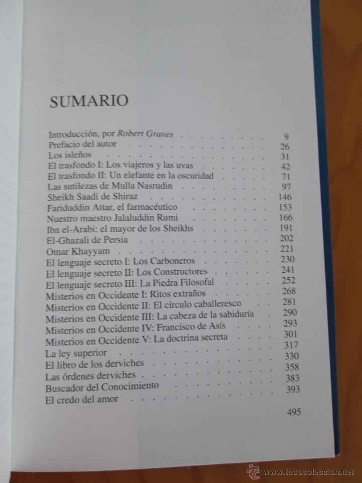 Libros de segunda mano: IDRIES SHAH. LOS SUFIS.INTRODUCCION DE ROBERT GRAVES. E.D. KAIROS. - Foto 6
