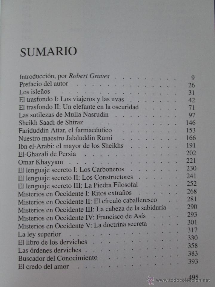 Libros de segunda mano: IDRIES SHAH. LOS SUFIS.INTRODUCCION DE ROBERT GRAVES. E.D. KAIROS. - Foto 7