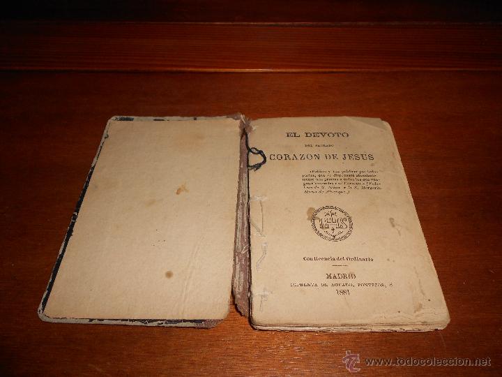 Libros de segunda mano: ANTIGUO LIBRO DE 1881 EL DEVOTO DEL SAGRADO CORAZ&Oacute;N DE JES&Uacute;S - Foto 2
