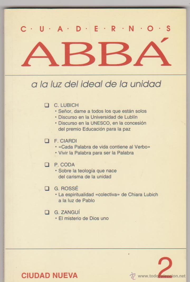 Libros de segunda mano: Cuadernos Abb&aacute; 2. Editorial Ciudad Nueva. - Foto 1