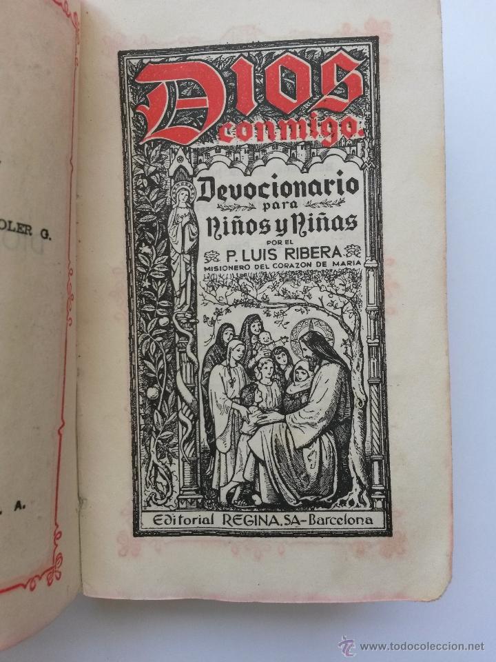 Libros de segunda mano: Libro de 1953 ,dios conmigo,devocionario para ni&ntilde;os y ni&ntilde;as de 251 paginas con muchas ilustraciones