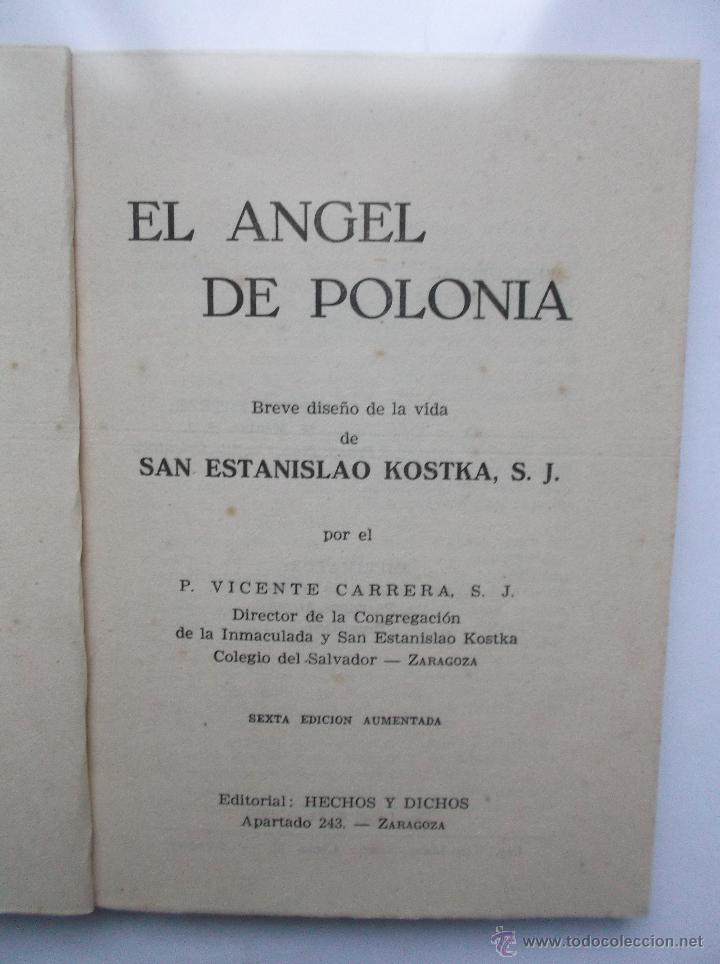 Libros de segunda mano: EL ANGEL DE POLONIA - 1959. - Foto 2