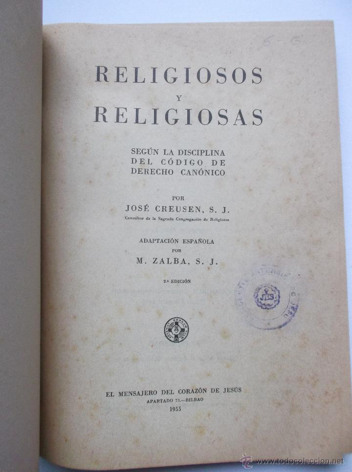 Libros de segunda mano: RELIGIOSOS Y RELIGIOSAS - 1955. - Foto 2