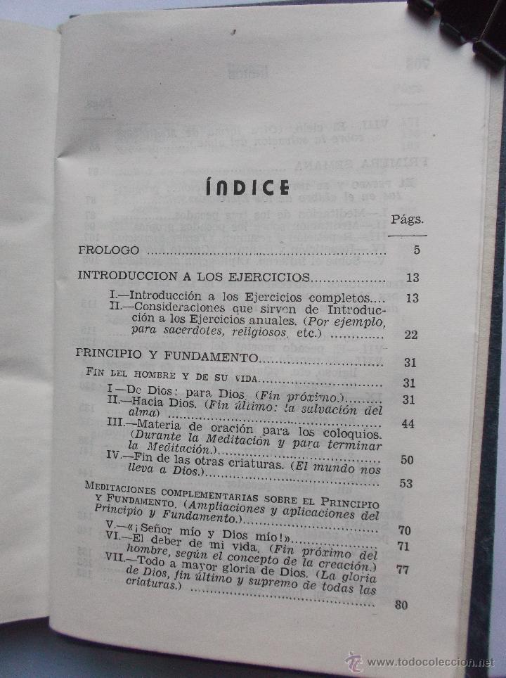Libros de segunda mano: MEDITACIONES DE LOS EJERCICIOS - 1943 - Foto 3