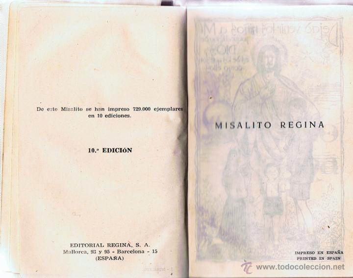 Libros de segunda mano: MISALITO REGINA P. LUIS RIBERA - Foto 2