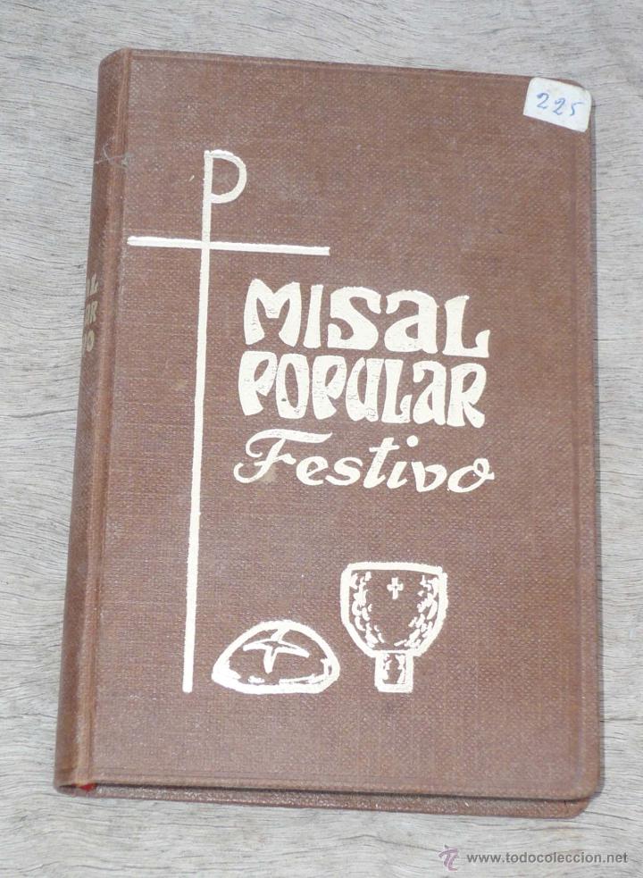Libros de segunda mano: MISAL POPULAR FESTIVO 1974