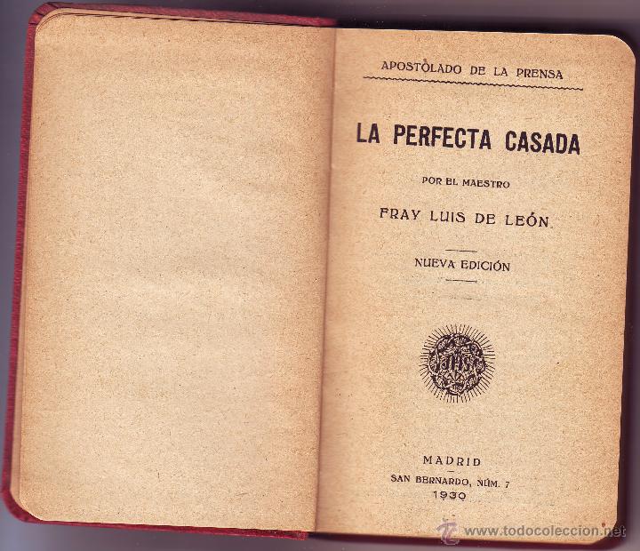 Libros de segunda mano: LA PERFECTA CASADA 1930 - Foto 1