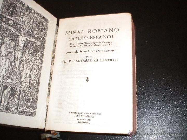 Libros de segunda mano: Misal Romano / P. Castillo - Foto 2