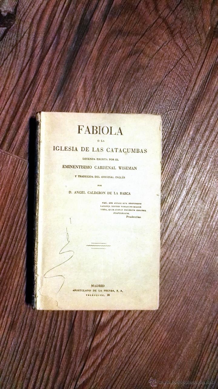 Libros de segunda mano: Fabiola o la Iglesia de las catacumbas - Foto 1