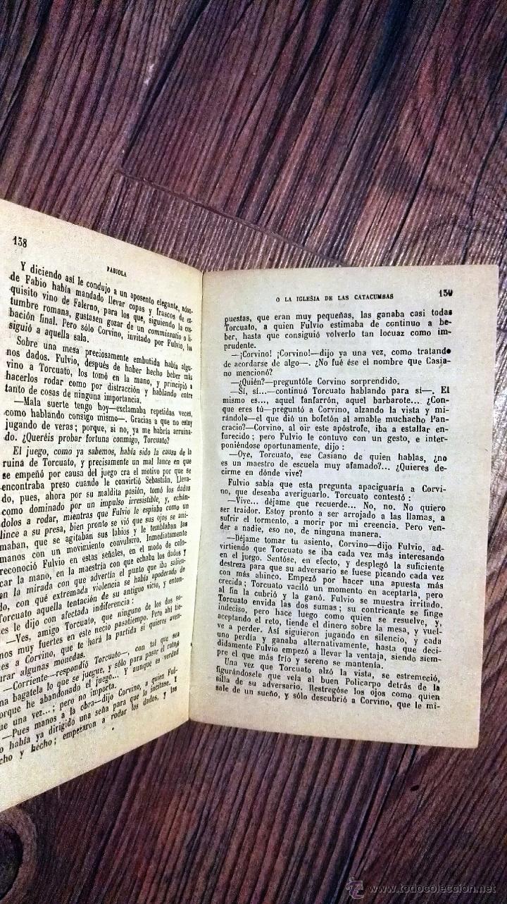 Libros de segunda mano: Fabiola o la Iglesia de las catacumbas - Foto 2